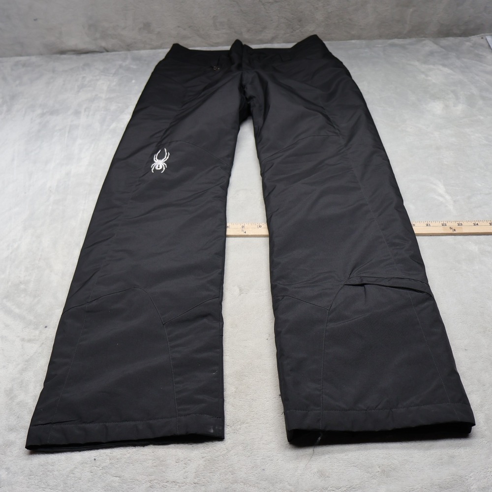 Spyder Snow Pants Women 8 Black Insulated Technical Performance Winter‎ 31x34